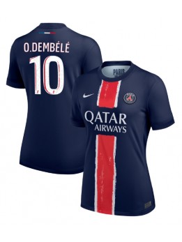 Zenske Futbalové oblečenie Paris Saint-Germain Ousmane Dembele #10 2024-25 Krátky Rukáv - Domáci